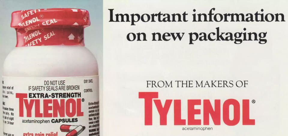Johnson & Johnsons 1982, cyanid, Tylenol